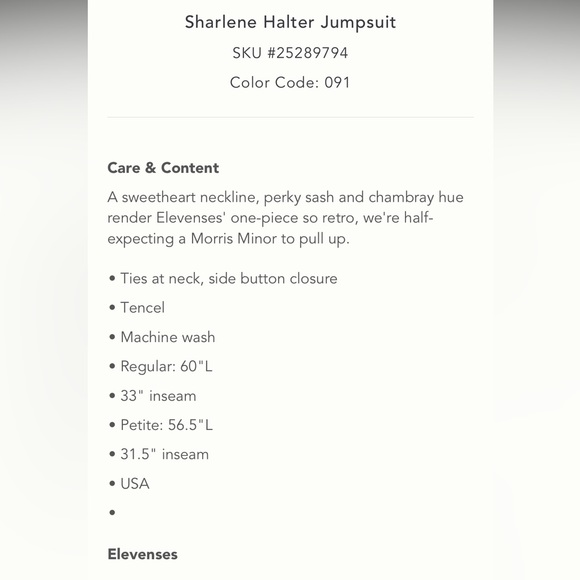 Anthropologie Sharlene Halter Jumpsuit - Picture 9 of 15